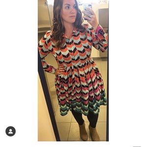 Eloquii long sleeved shirtdress